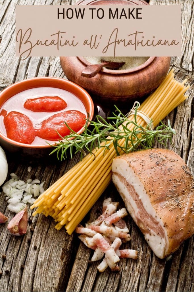 Discover how to make bucatini all'amatriciana with this easy recipe - via @strictlyrome