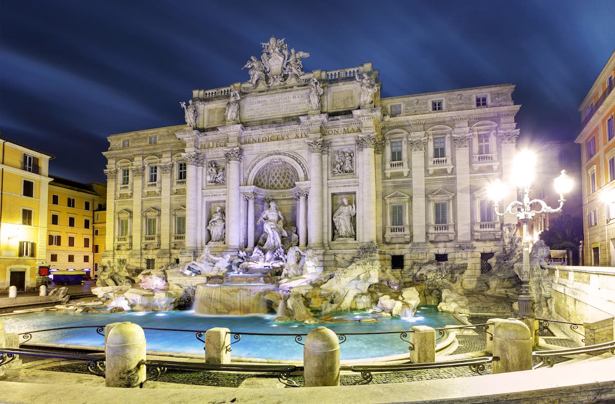 things to do in Rome at night Trevi Fountain Rome