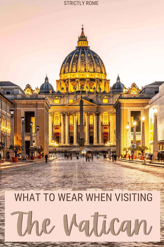 Discover what you should wear when visiting the Vatican - via @strictlyrome