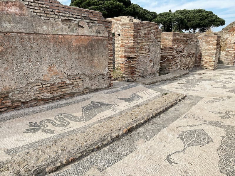 Ostia Antica Mosaics in Rome