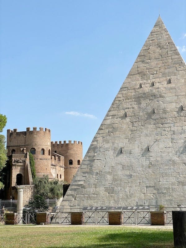 Pyramid of Cestius Testaccio Rome
