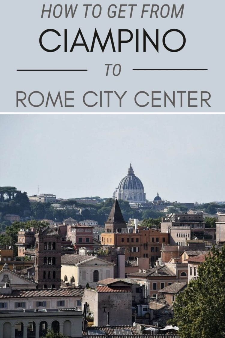 Discover how to get from Ciampino Airport to Rome City Center - via @strictlyrome