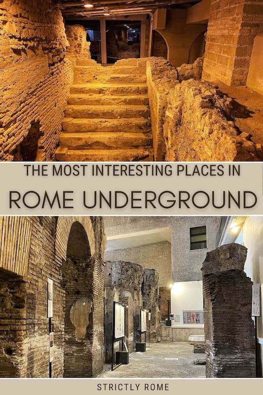 Check out the best places to discover Rome Underground - via @strictlyrome