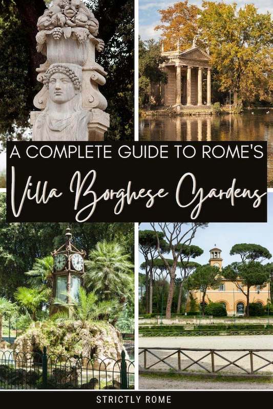 Discover everything you need to know about Villa Borghese Gardens Rome - via @strictlyrome