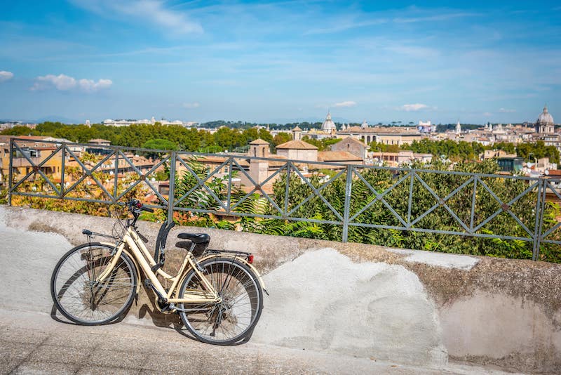 renting a bike in Rome
